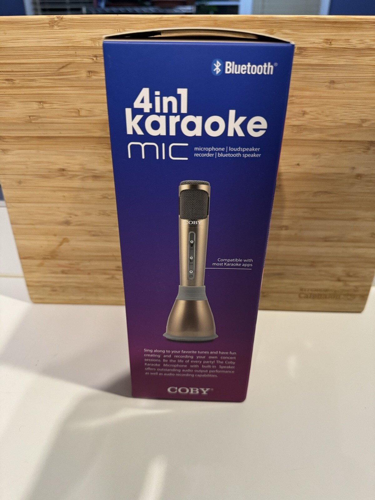 Coby Bluetooth 4 In 1 Karaoke Mic Loud Speaker Recorder