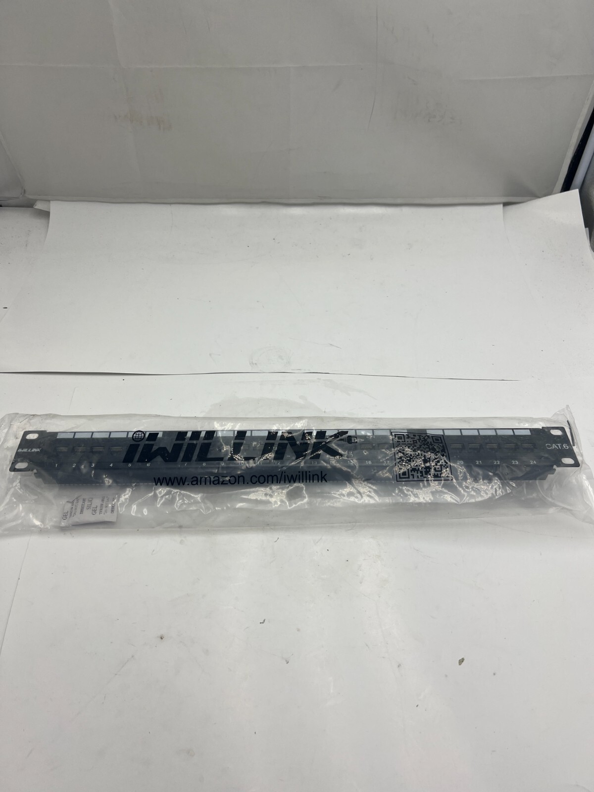 Genuine Iwillink Cat6 RJ45 Rackmount Wall Mount Patch Panel Black