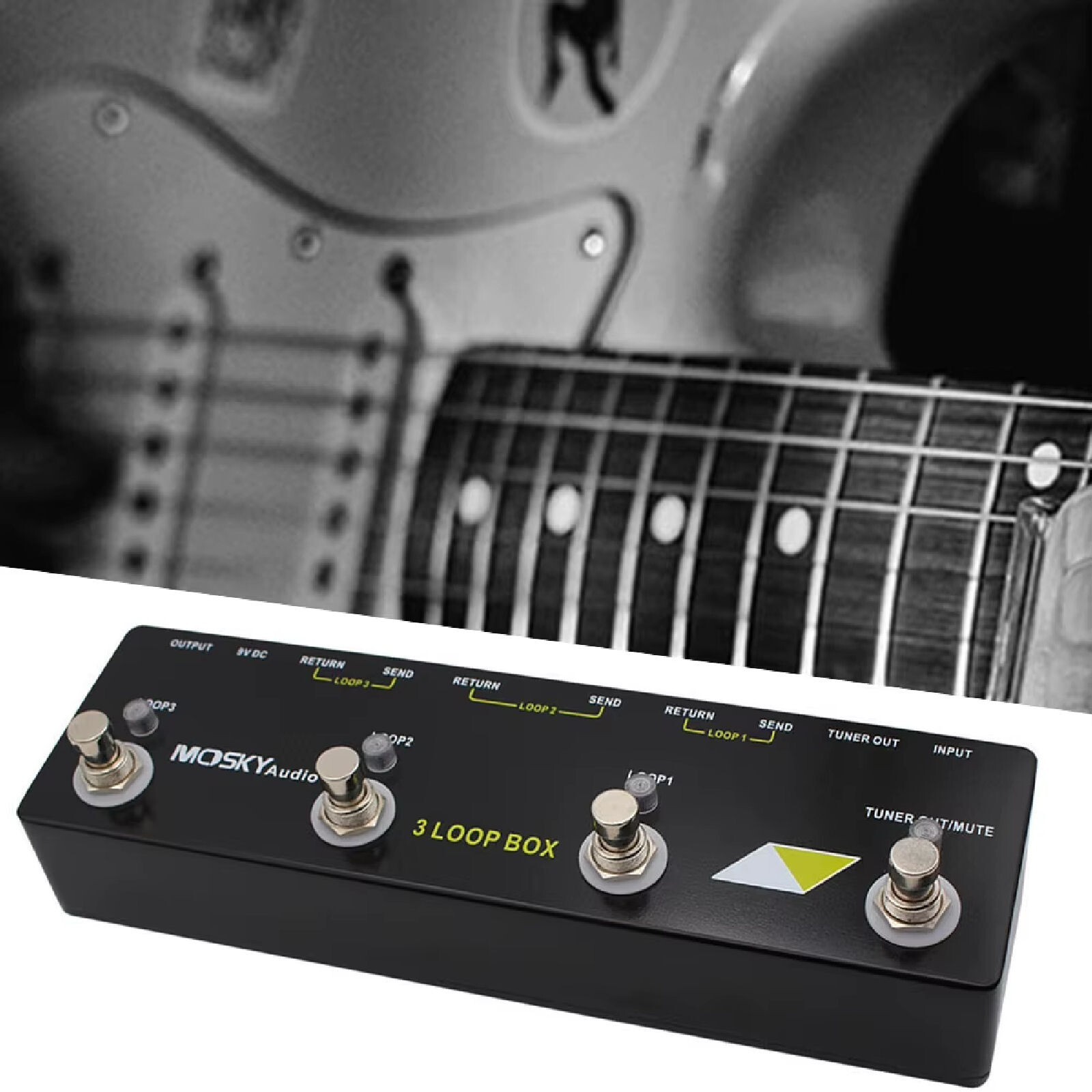 MOSKY Audio 3 LOOP BOX Guitar Pedal Looper Switcher Effect Pedal Loop System CA