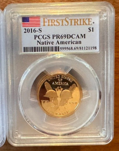 2016 S PCGS PR69 Sacagawea Native American Dollar $1 Coin