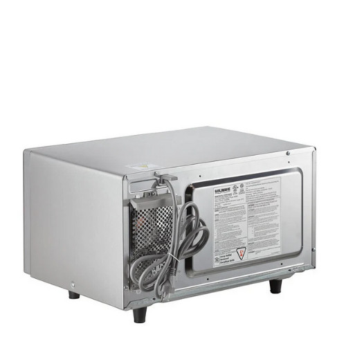 Stainless Steel Commercial Microwave with Push Button Controls