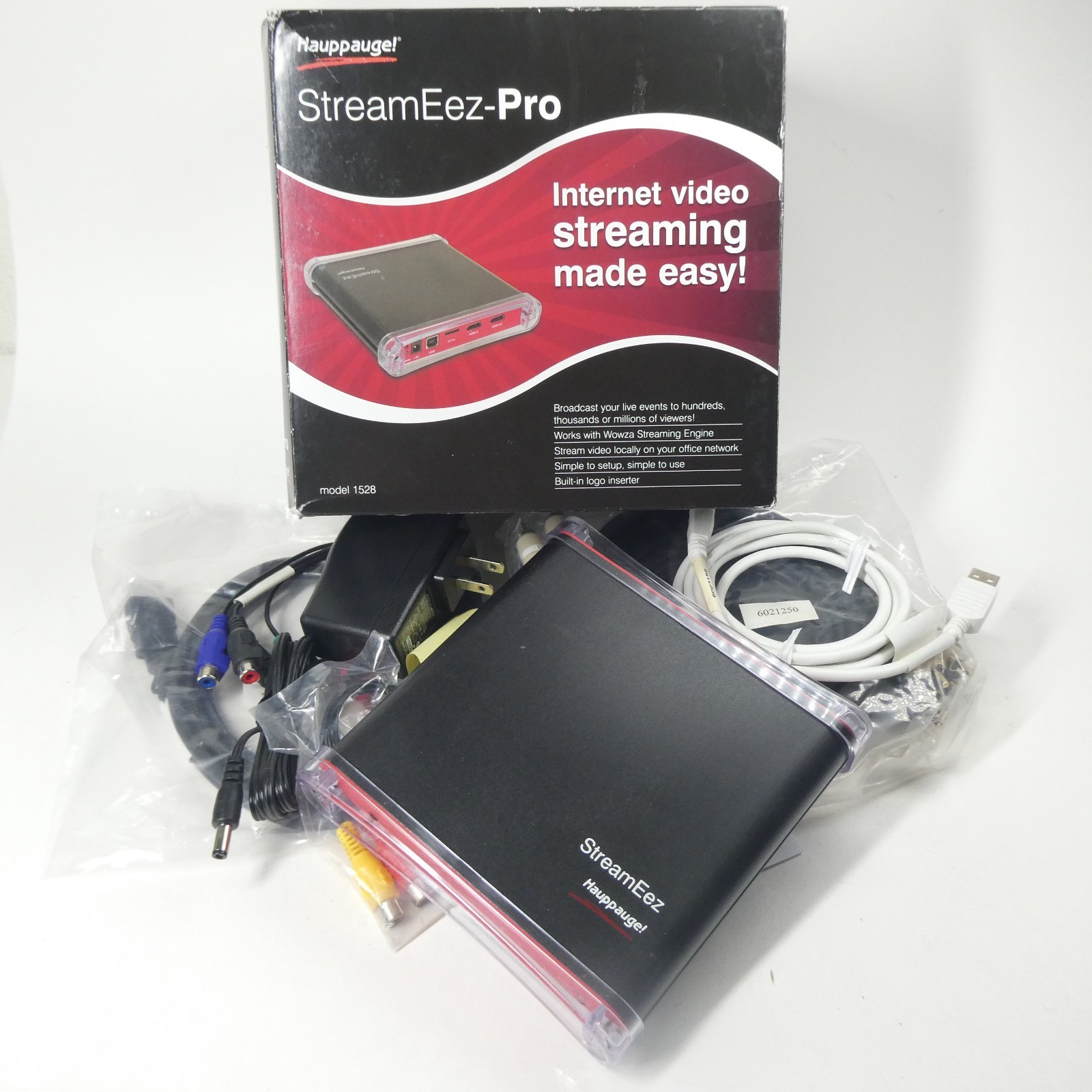 Hauppauge StreamEez-Pro Live Streaming Encoder Model 1528 Rev E6A w/Box