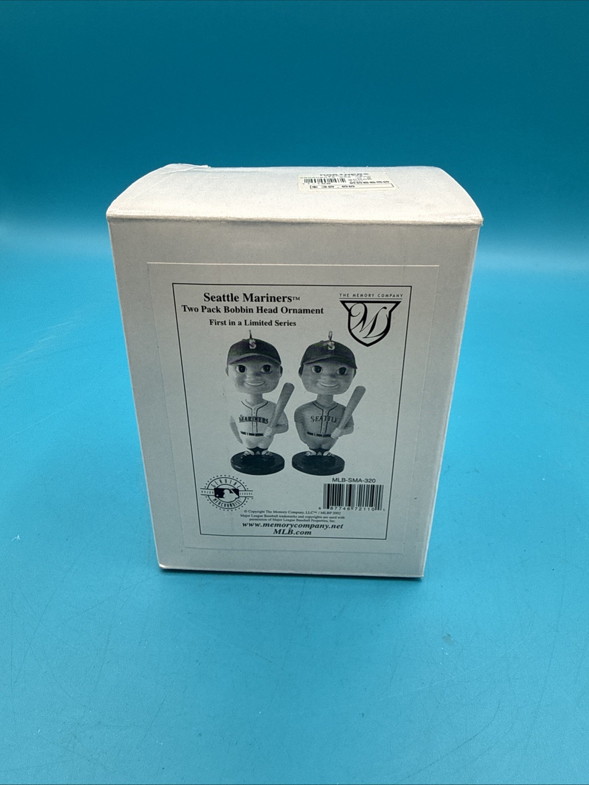Seattle Mariners 2-Pack Mini Bobbin Head Christmas Ornaments 1st Limited Series