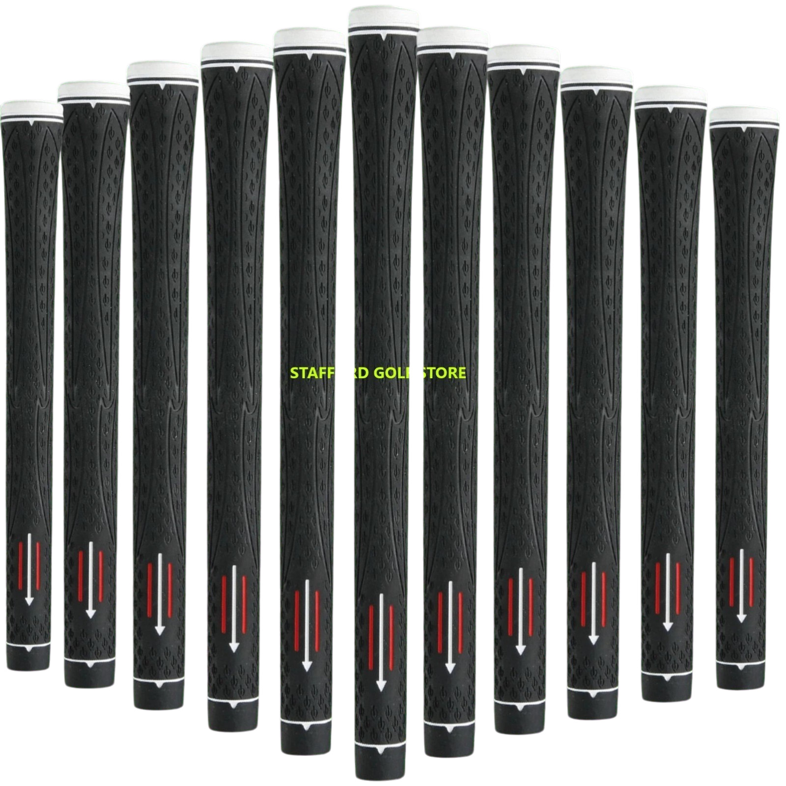 Grip One G1 Max Feel Golf Grips Standard Core .600 Round Black White 53g Bundles