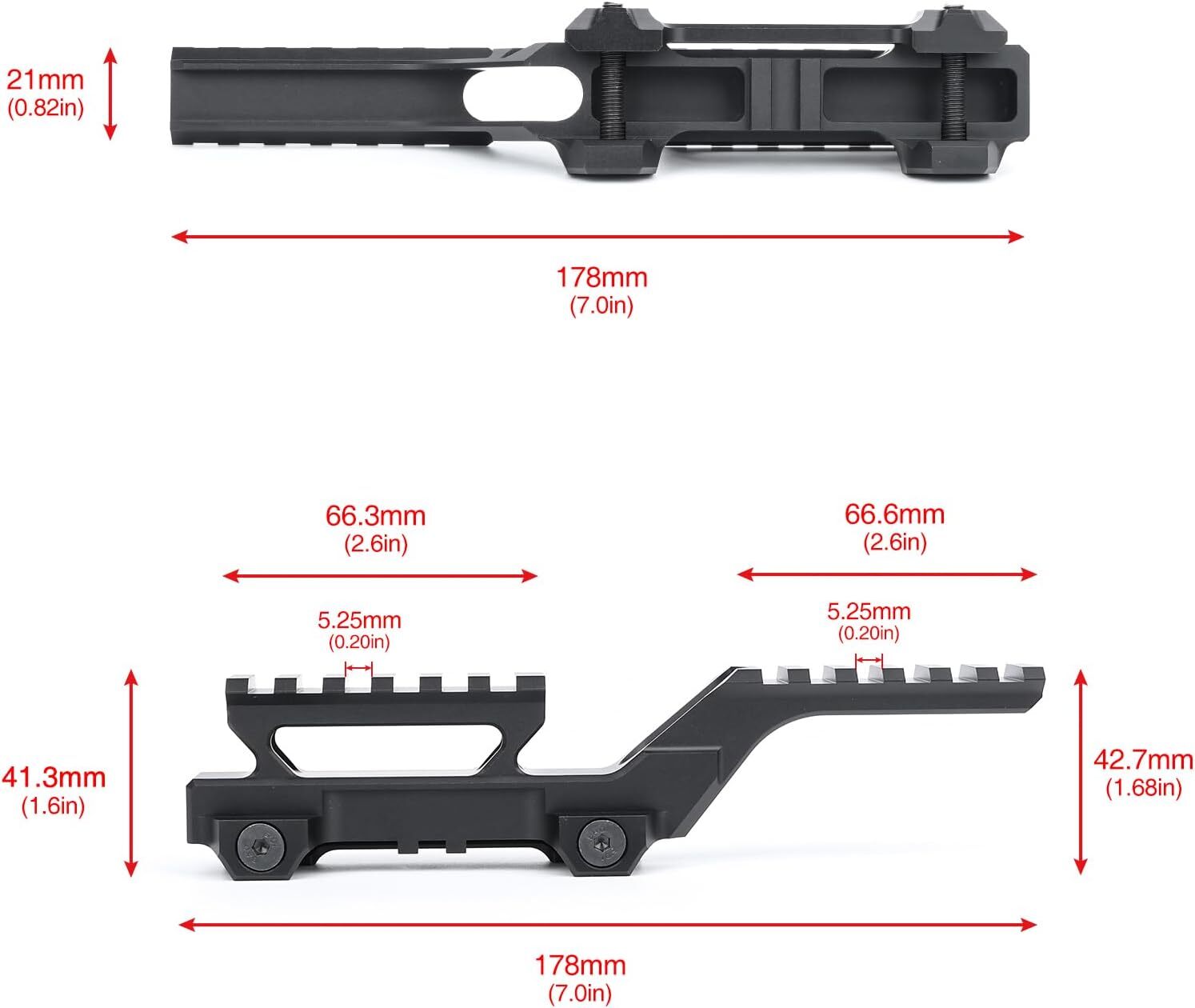 Tactical Group HY Picatinny Riser Scope Mount Adapter for T1 Eotech Holographic