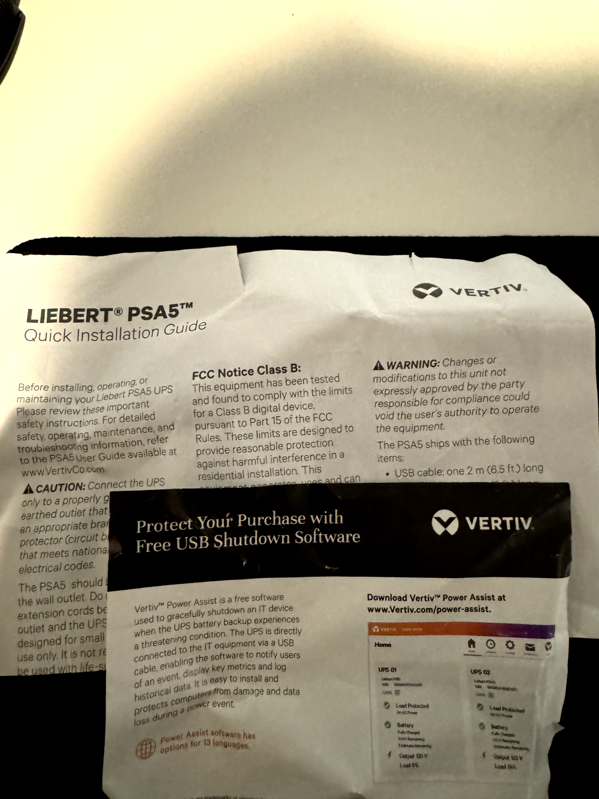 Vertiv Liebert PSA5 USB Shutdown Software