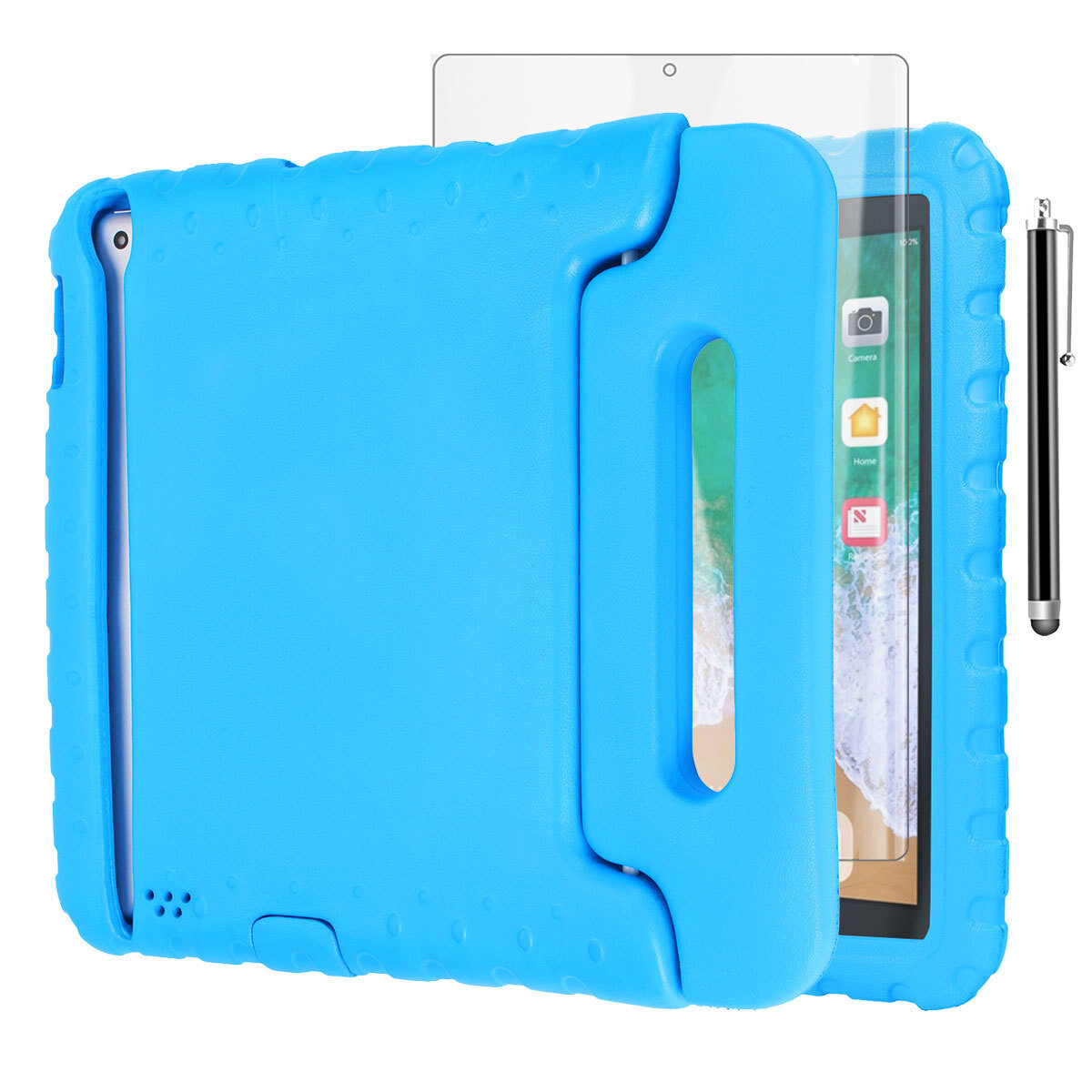 Kids Case For iPad 9th 8th 7th 6th 5th Generation Shockproof Handle Stand Cover