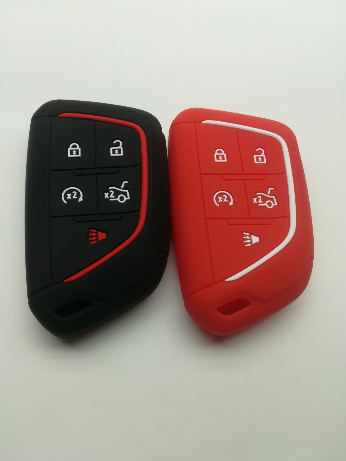 2*Silicone Key Cover for 2020 2021 2022 2023 2024 2025 Cadillac CT4 Cadillac CT5