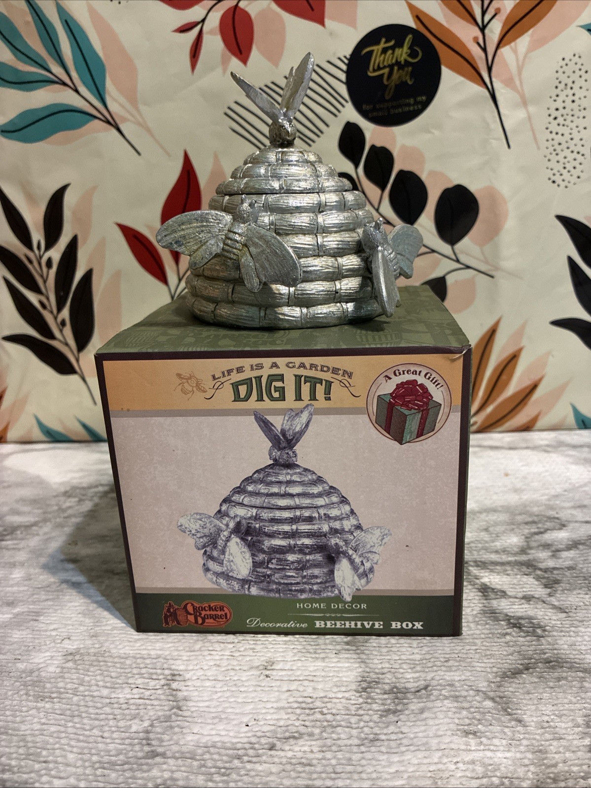 Cracker Barrel Home Decore Decorative Beehive Box