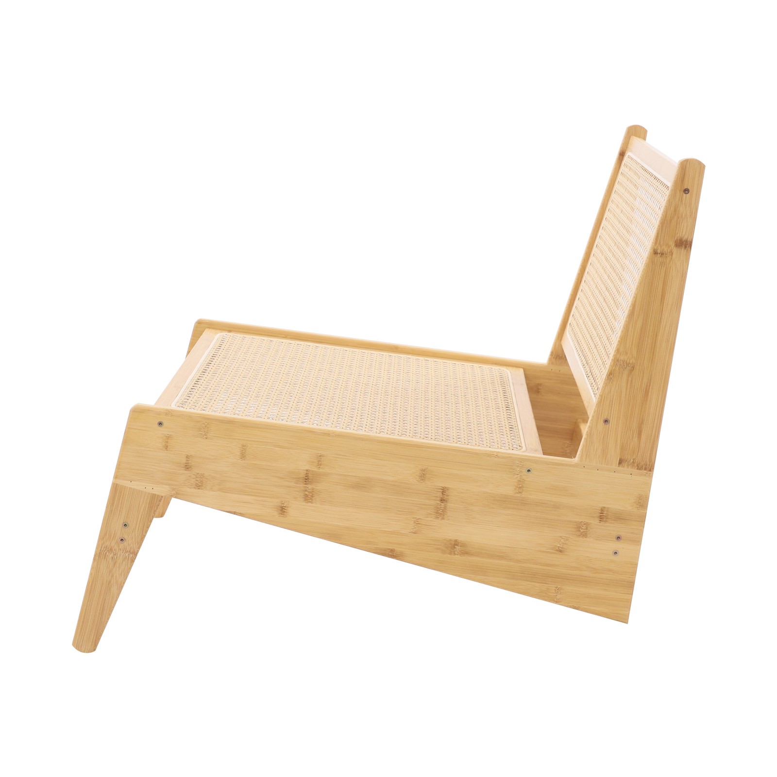 Home Bamboo Chair, Accent Chair, Comfy Bamboo Chairs, 53x64x58cm, Wood Color
