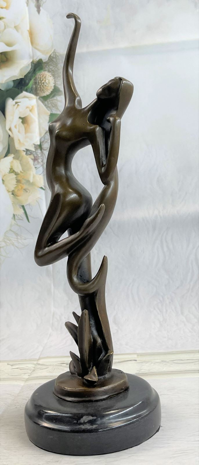 Handcrafted bronze sculpture SALE Art Mid Century Mid Nude Abstract Decor Gift