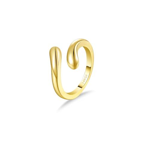 14k Gold Fillled Toe Rings for Women Opal CZ Snake Leaf Adjustable Toe Hug