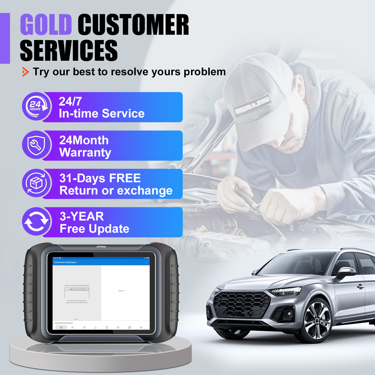 XTOOL D8S Automotive Diagnostic Tool E.CU Coding Full System Topology Mapping