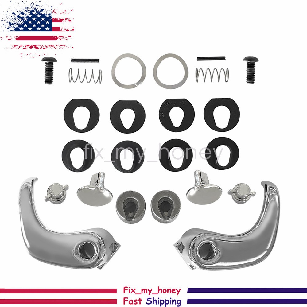 LH &RH Locking Vent Window Handle Chrome Set For Chevy GMC Blazer Jimmy Suburban