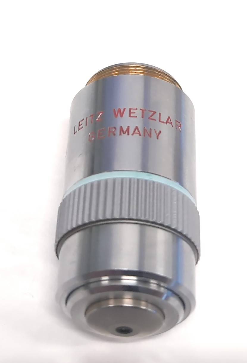 Leitz Wetzlar Polarizing Microscope Objective Lens NPL FLUOTAR 16/0.45 P 160mm