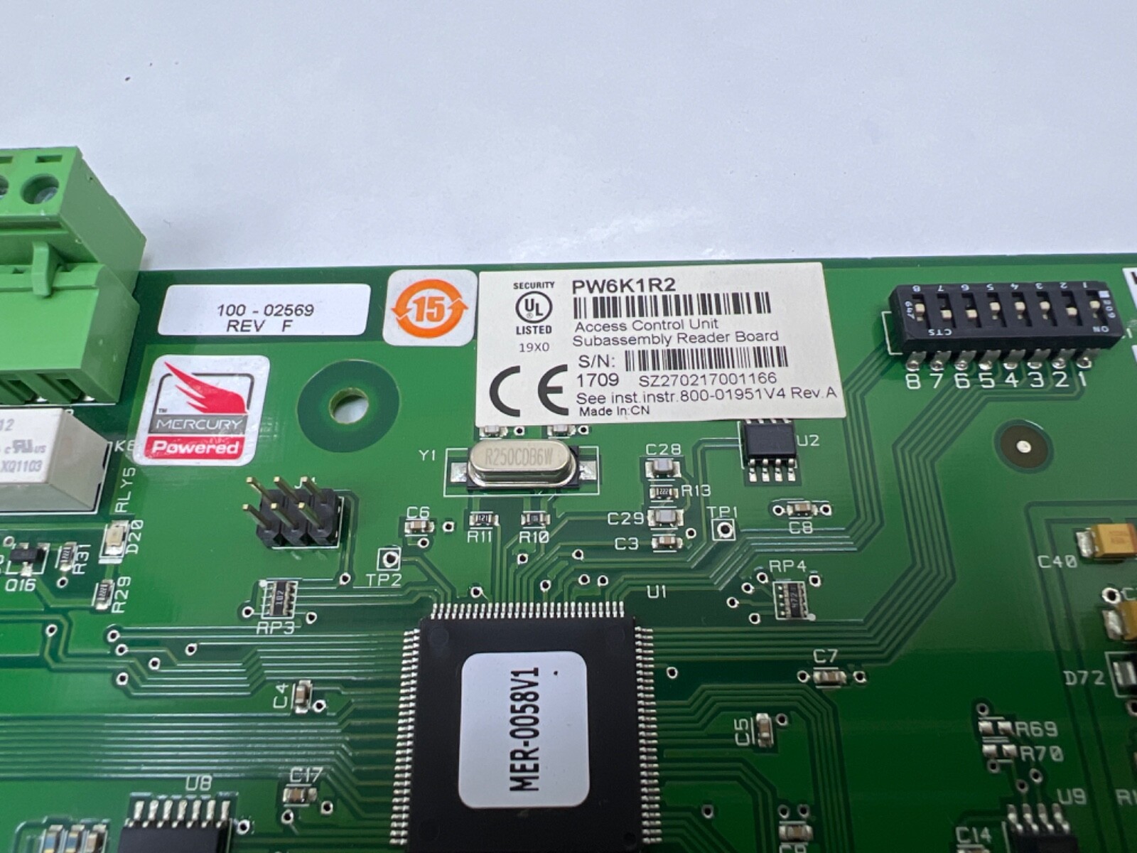 Honeywell PW6K1R2 Access Control Unit Subassembly Reader Module Board