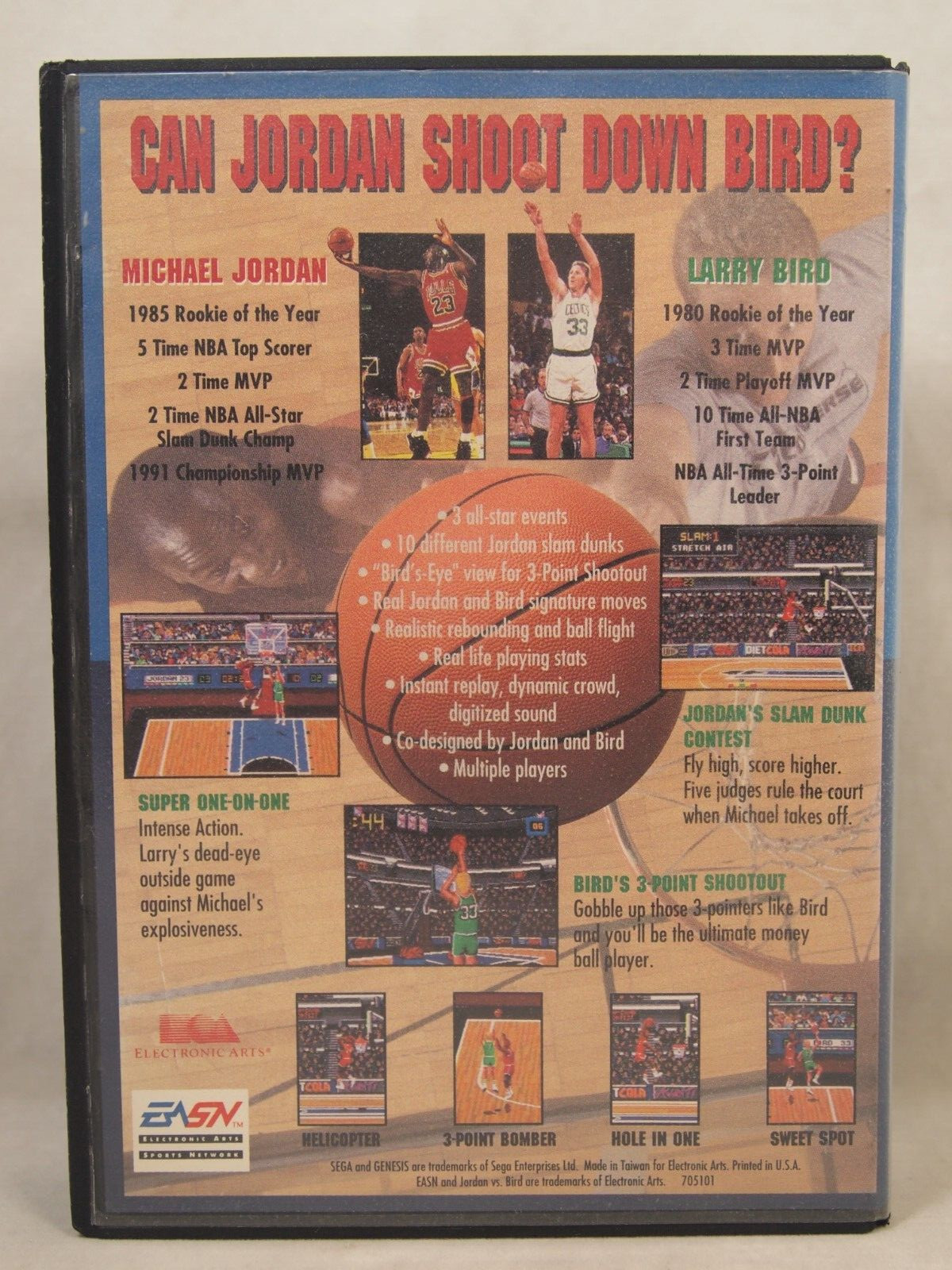 Jordan Vs Bird Super One-On-One Case (SEGA Genesis) Authentic BOX ONLY
