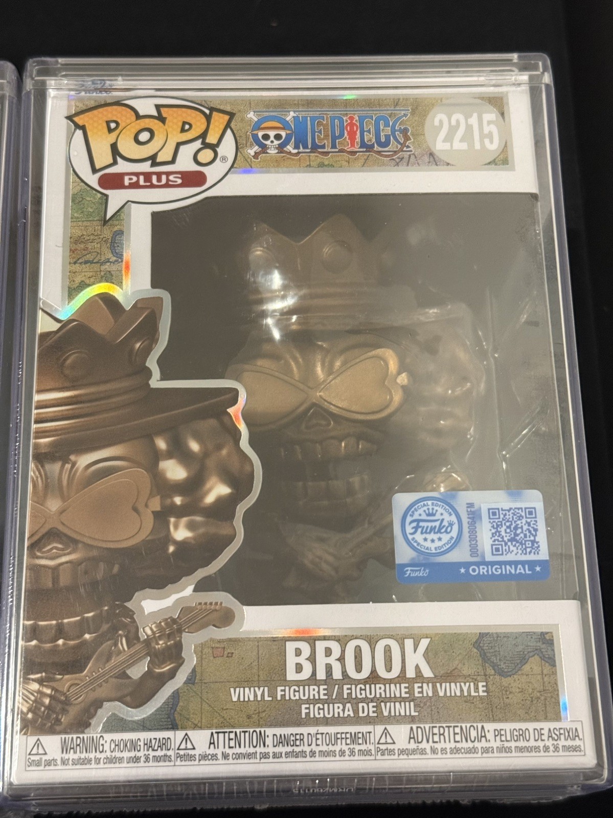 One Piece Funko Pop! Plus Brook and Jinbe (Bronze) + Protector