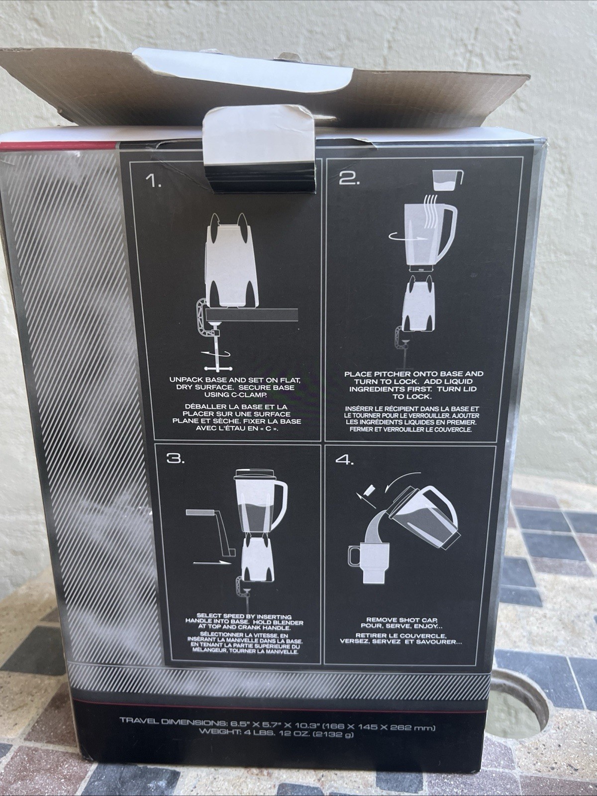 GSI Outdoors Vortex Blender hand crank 1.5L Camping RV Light Use