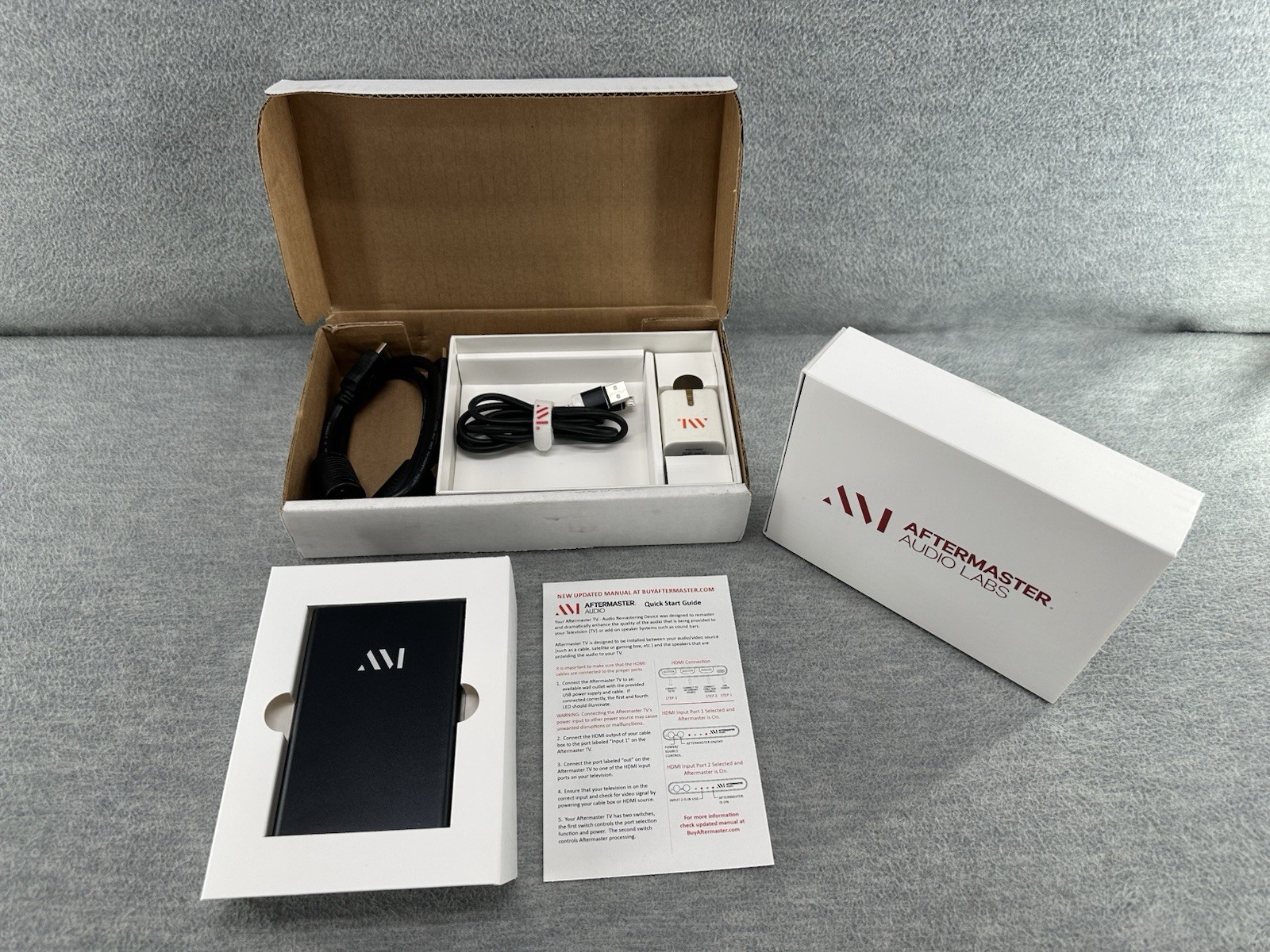 AFTERMASTER  - Audio Remastering Device Improves TV Sound Black
