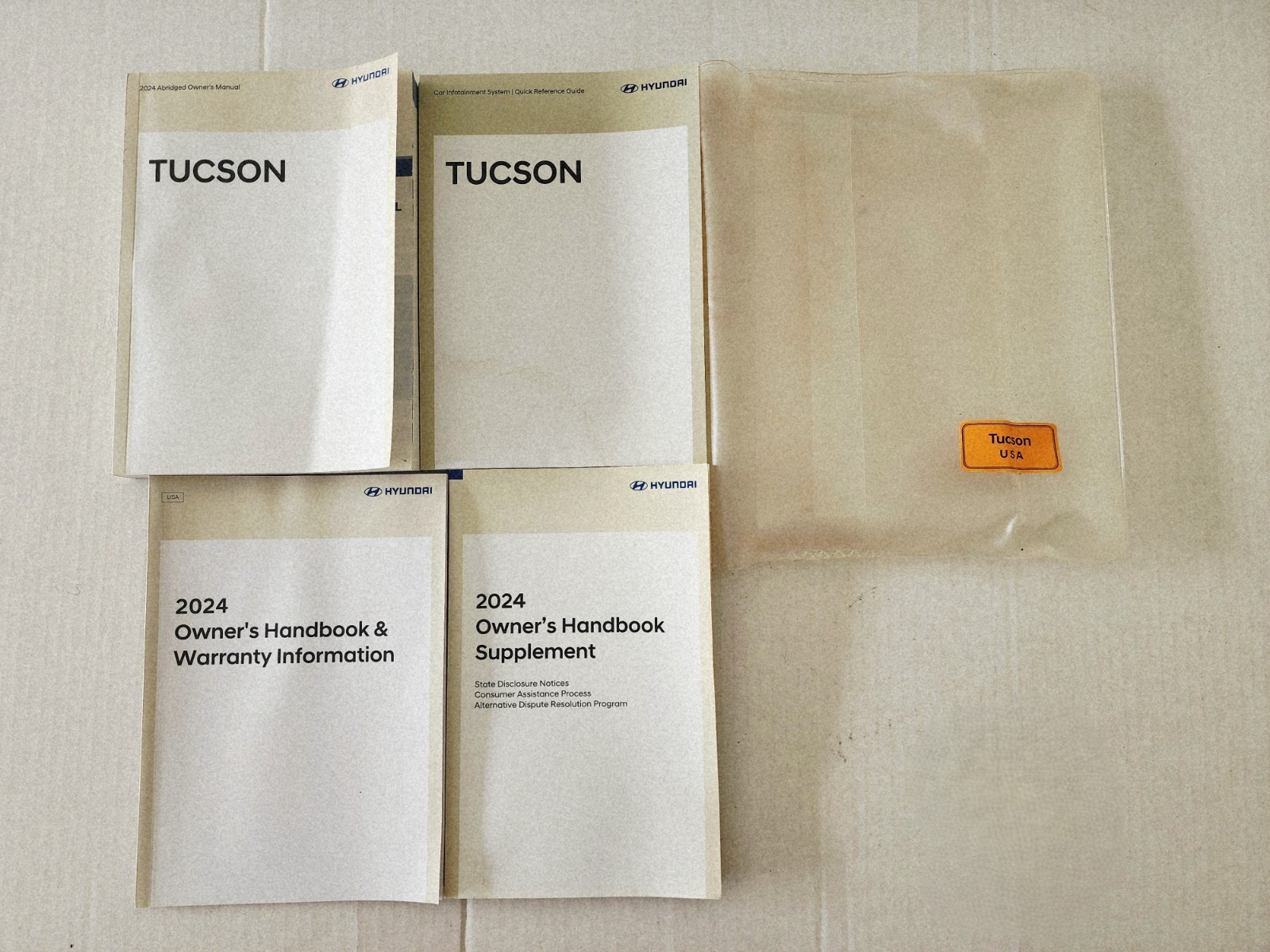 2024 Hyundai Tucson Owner's Manual - Complete Factory Set OEM