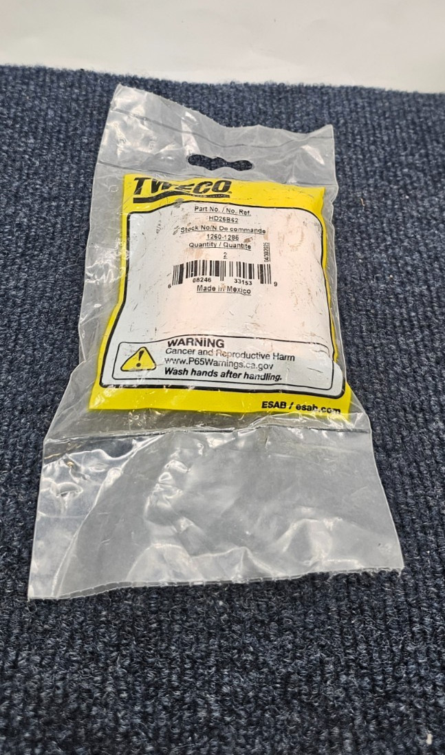 (QTY 4) Tweco HD26B62 1260-1286 Heavy Duty Brass Nozzle MIG Weld