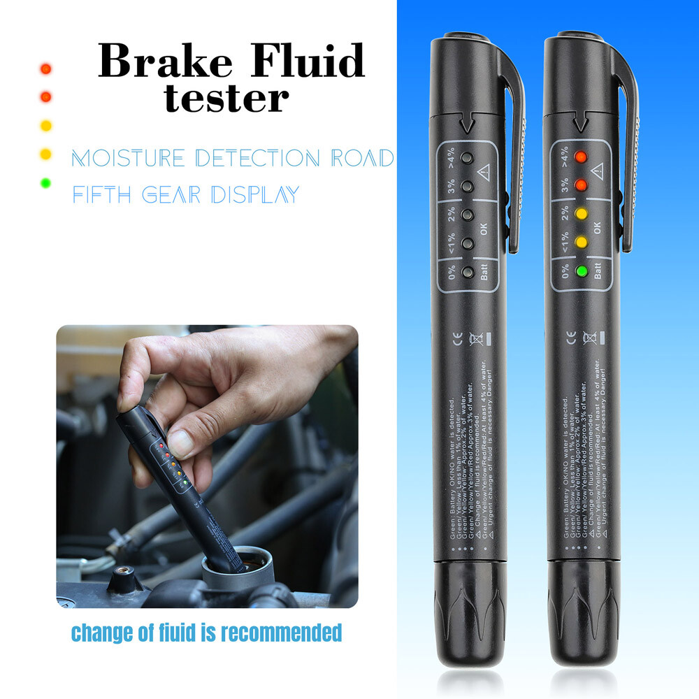Brake Fluid Liquid Oil Moisture Tester Pen Car Testing Tool For DOT3 DOT4