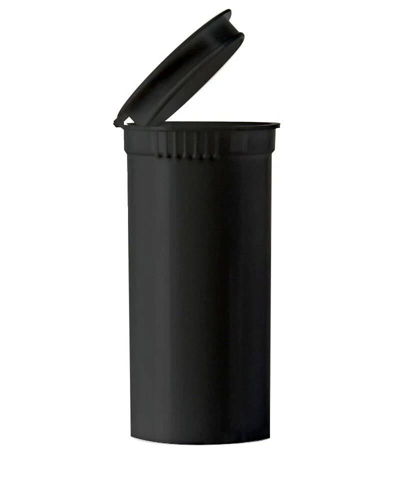 13 Dram Black Pop Top Bottle - BPA Free, Smell Proof Containers 315/case