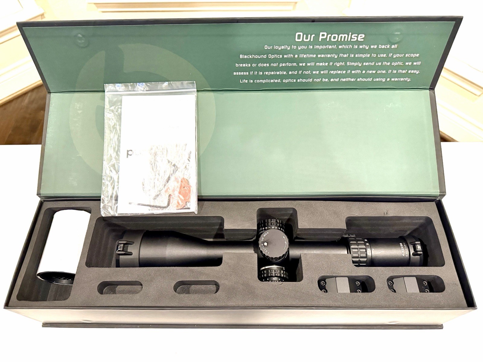 Made in Japan! Blackhound Emerge 4-32×56 FFP MOA Scope $1,800 MSRP 34MM Tube