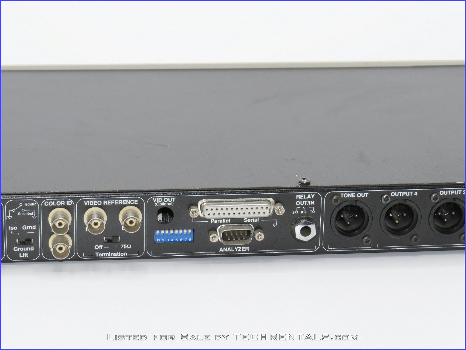 BRAINSTORM ELECTRONICS SR-15+ TIME CODE DISTRIPALYZER + PREWIRED XLR RACK PANEL!