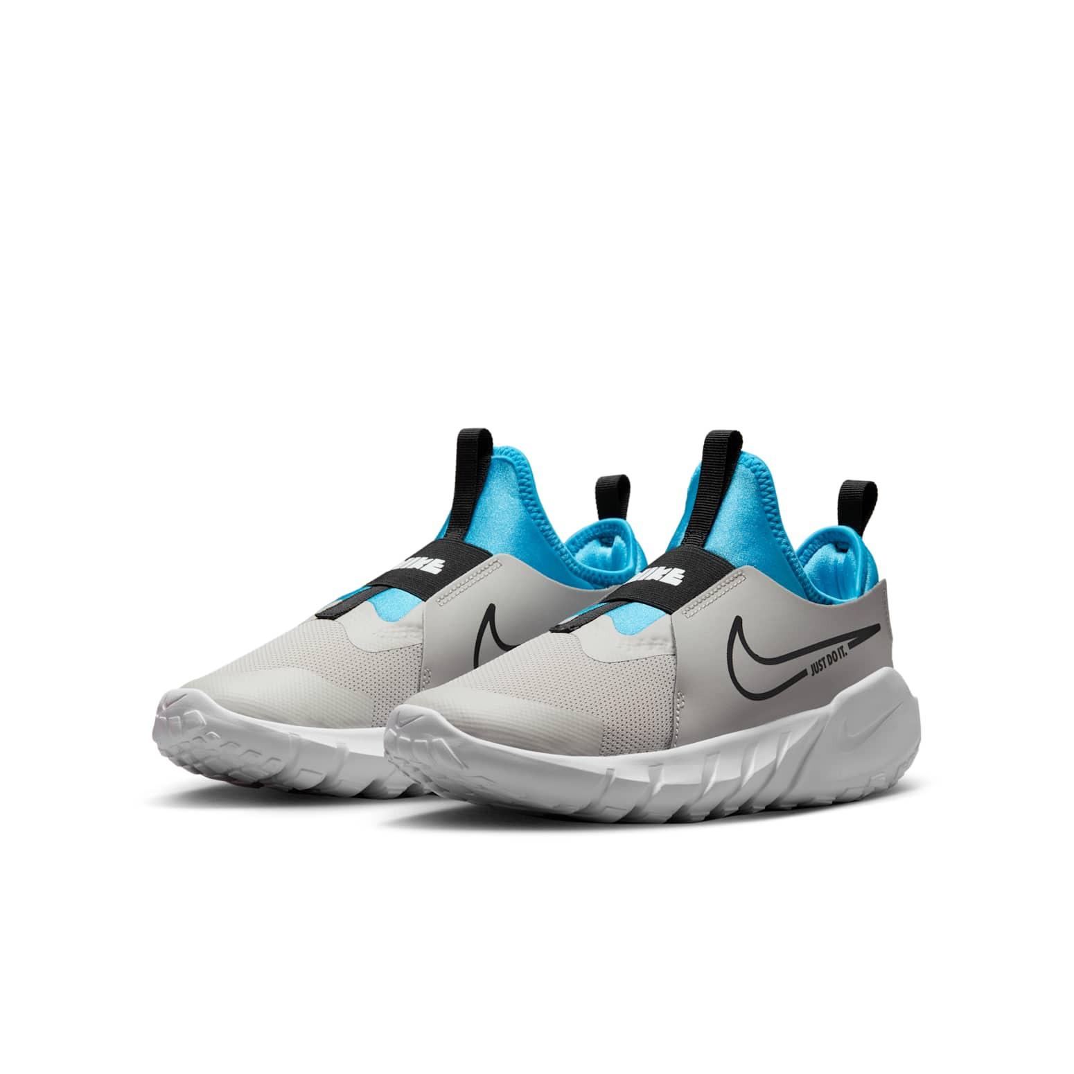 New Nike Flex Runner 2 GS (Light Iron Ore/Blue/Black) DJ6038-008 Size 7 Youth