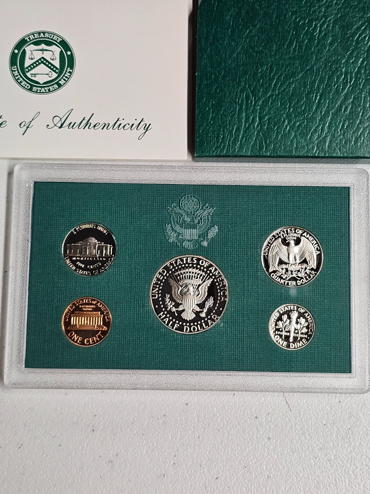1995-S U.S. Clad Proof Set: Complete 5-Coin Set, Original Packaging