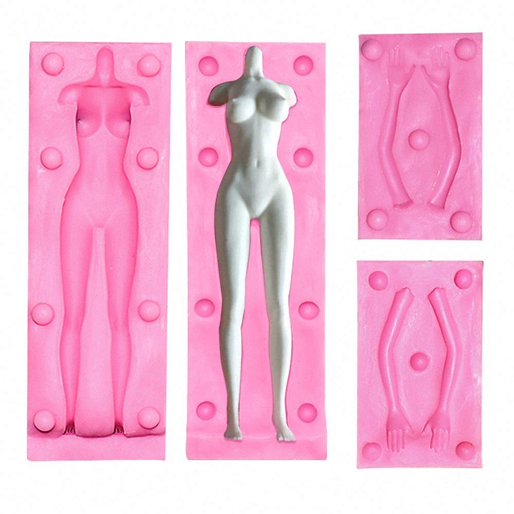3D Woman Nude Clay Mold Female Doll Nudity Naked Full Body Silicone Random