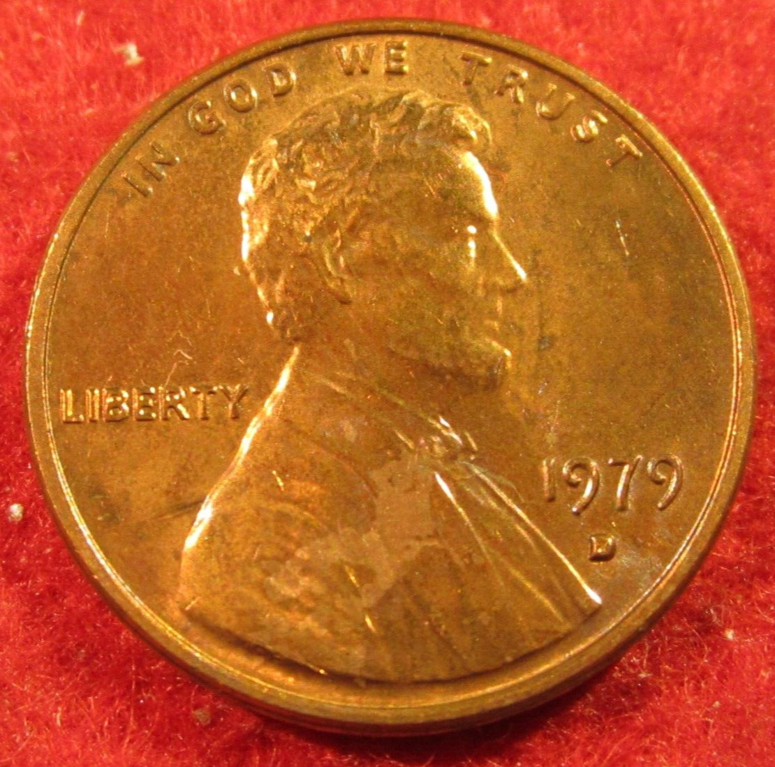 1979 D Lincoln Memorial Cent/Penny -  Uncirculated - Red
