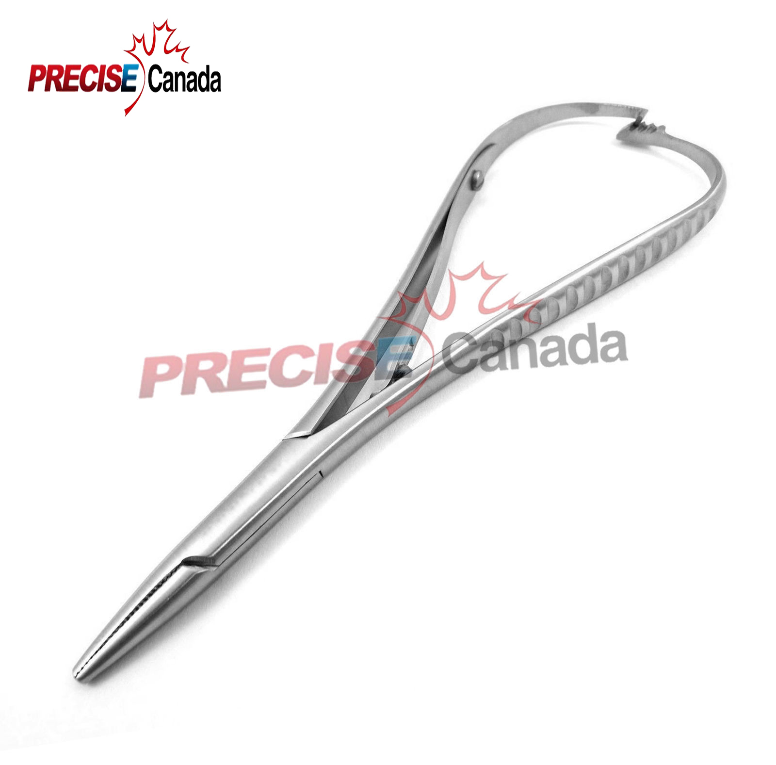 Slim Tip Mathieu Spring Action Ratchet Needle-Driver Hole Tip Plier