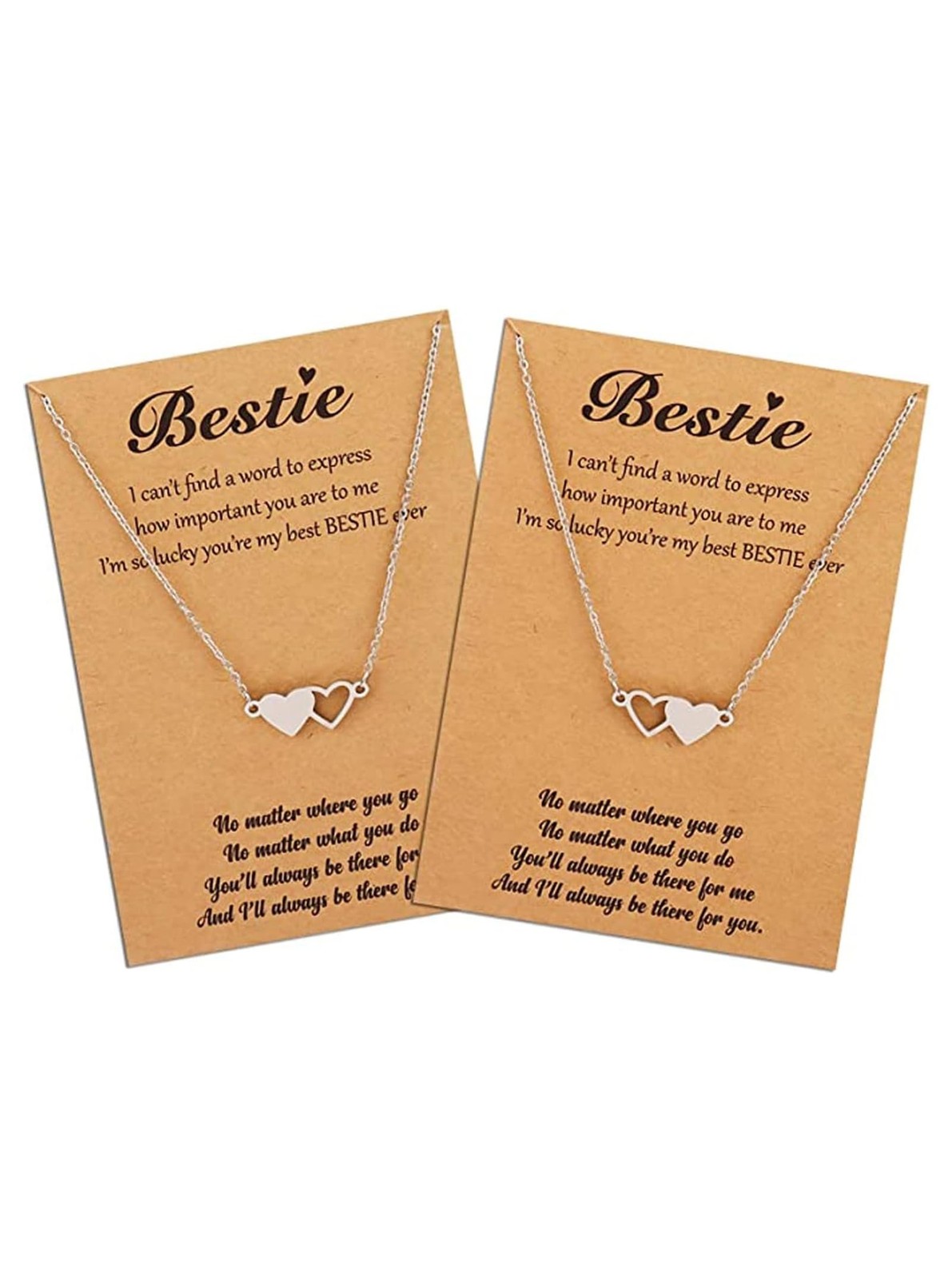 Friendship Necklace for 2 3 4 5 Friend BFF Necklace for Women Long Distance M...