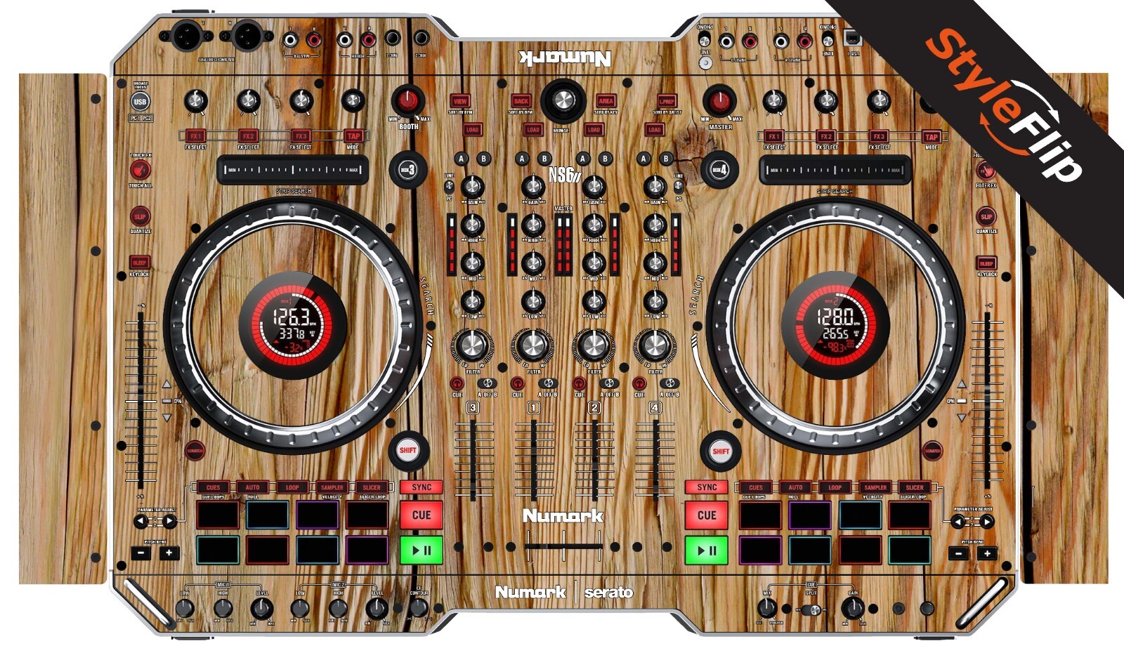 Numark NS62 Skin | Wood 4 | Protective Decal | StyleFlip Skins