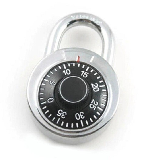 50MM Round Dial Combination Padlock Safety Box Compass Decorated Padlock