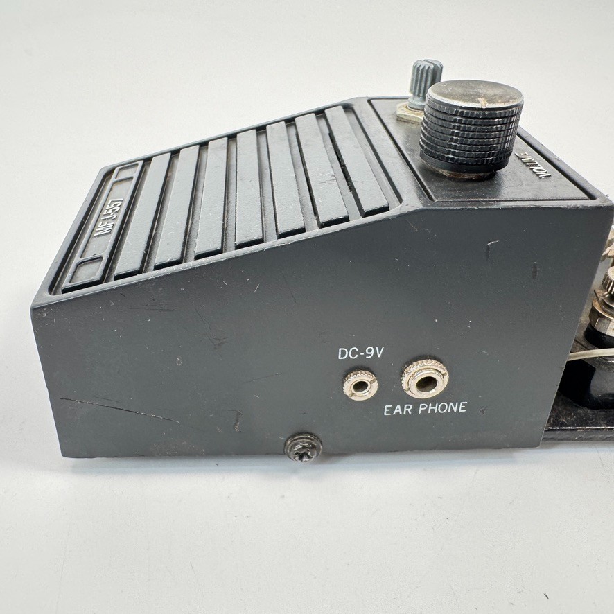 MFJ-557 Code Oscillator w/ Morse Code Telegraph Key on Metal Base