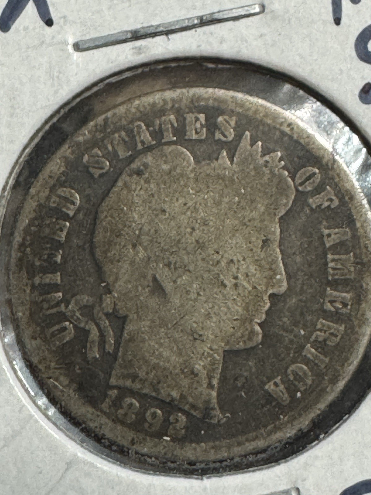 1892 Barber Dime, 1st Year Of Issue, Better Date, 99c shipping