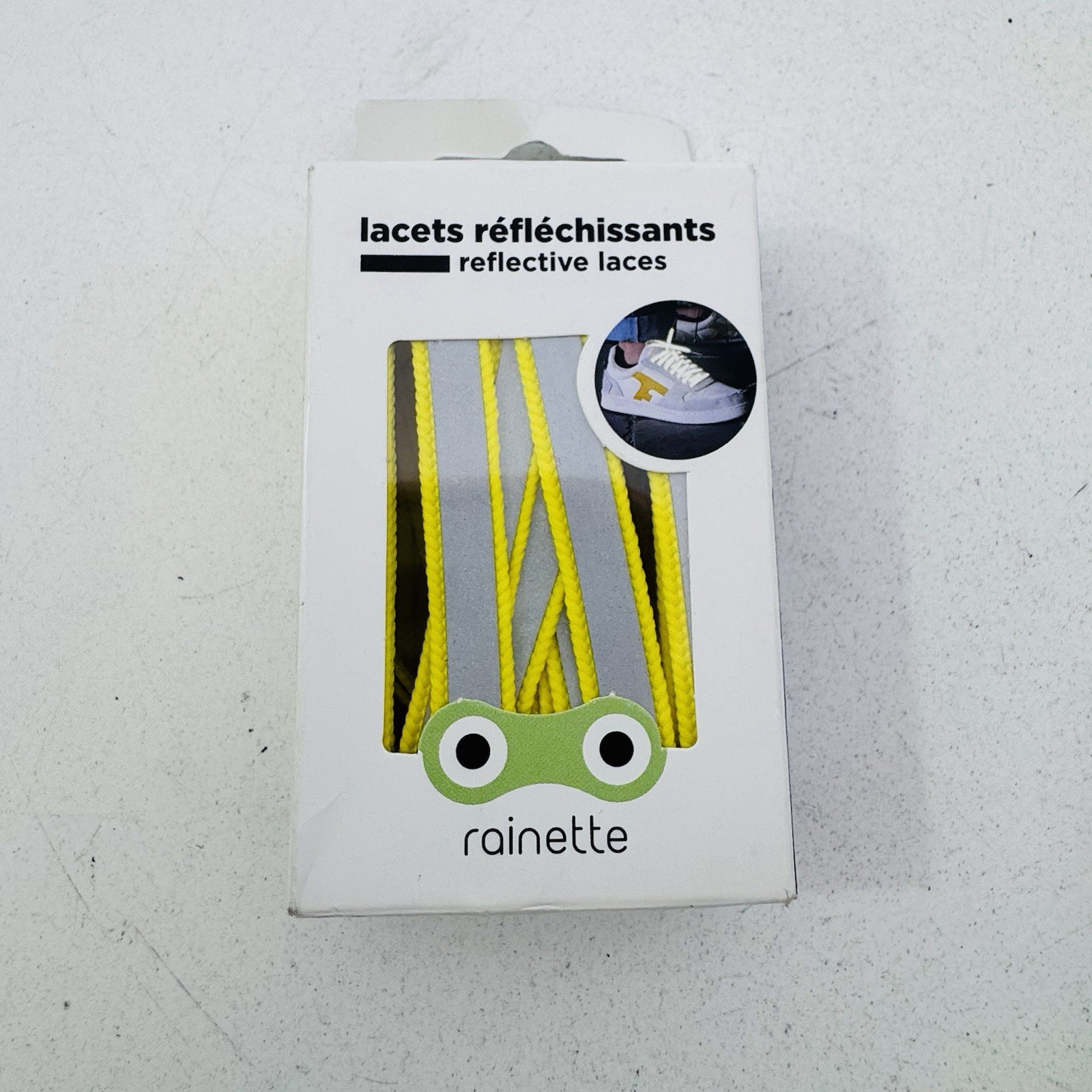 Rainette Reflective Laces One Size Yellow Shoe Accessory Safety Set 120cm S02-2