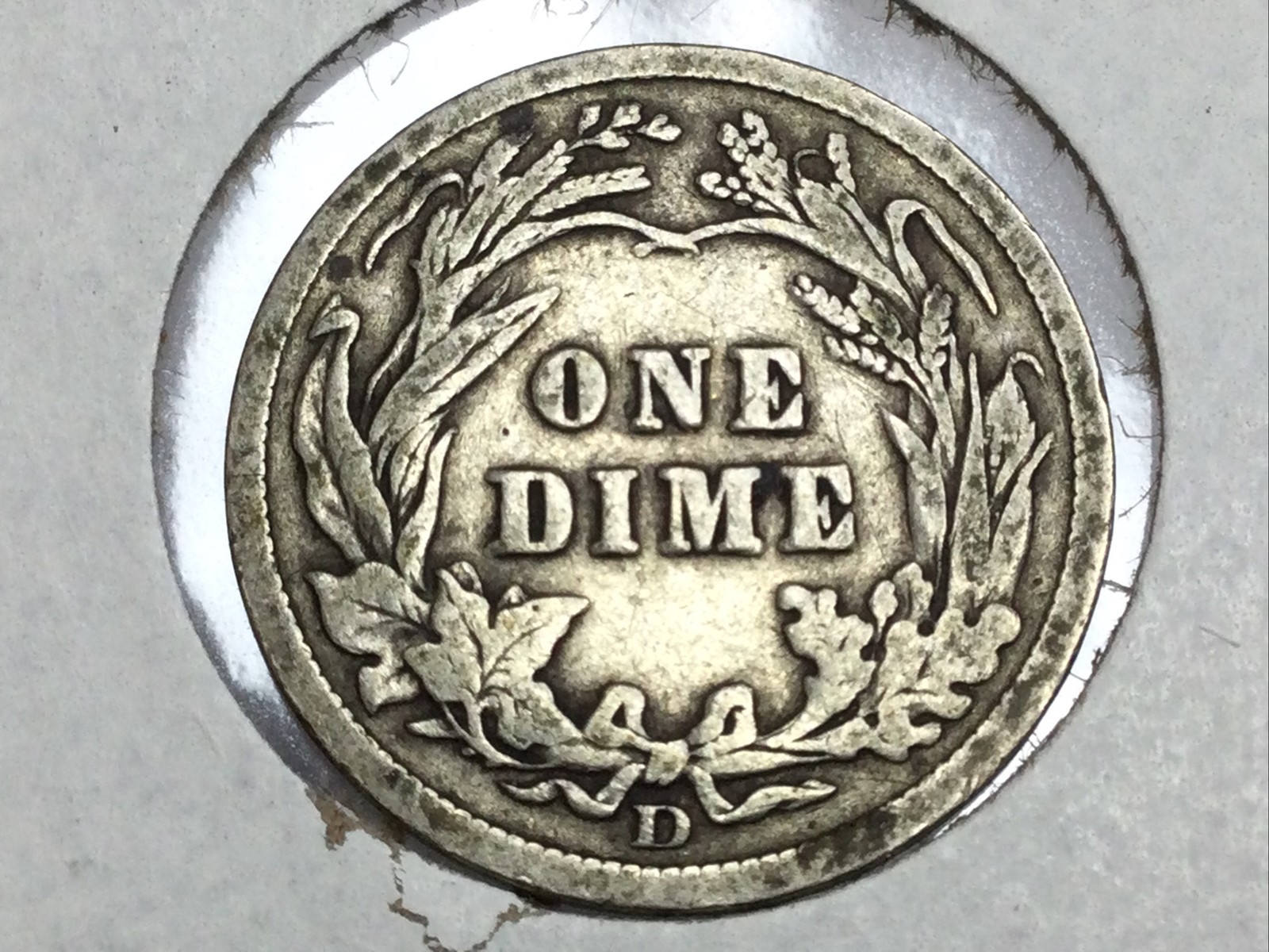 1910-D Barber Dime in fine
