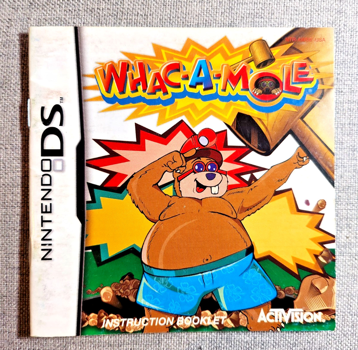 Whac-A-Mole Instruction Manual Only - Nintendo DS
