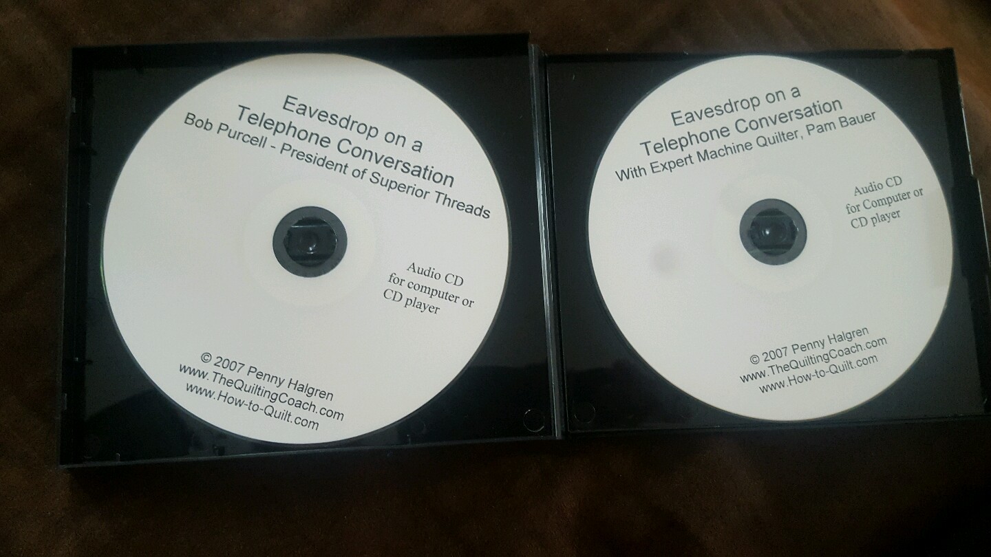 Penny Halgren Quilting Audio CD Eavesdrop on a Telephone Conversation Crafts