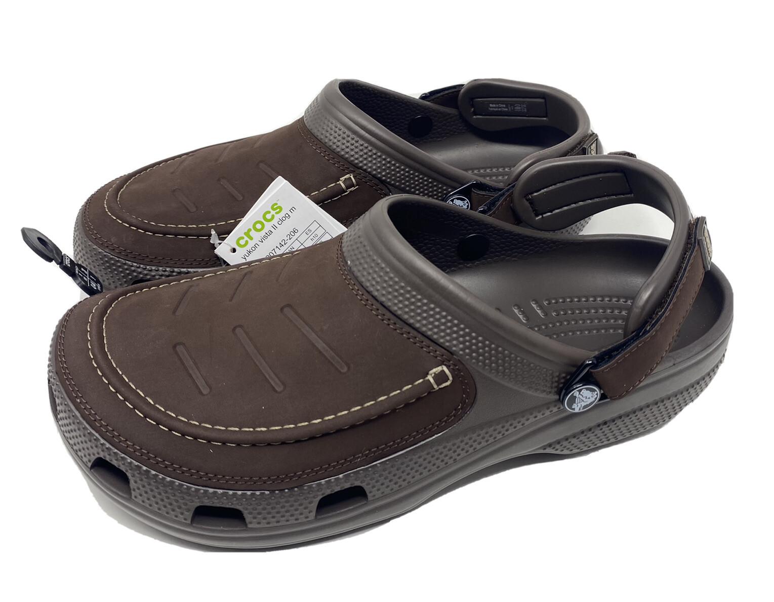 Crocs Yukon Vista ll Clogs Espresso Men's SIZE 7, 8, 9, 10, 11, 12, 13, 14, 15,