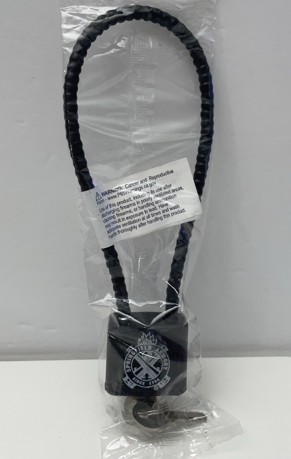 New Springfield Armory Gun Lock Cable Lock Black 2 Keys NEW