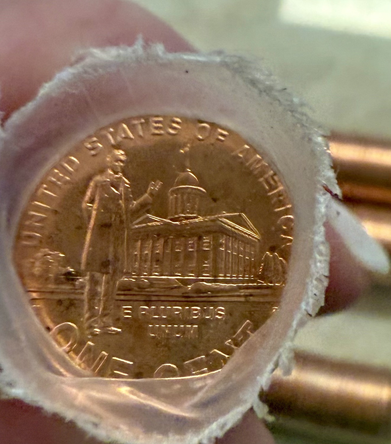2009-P - LP3 - Lincoln Cent Roll - Uncirculated pennies - Bank Roll