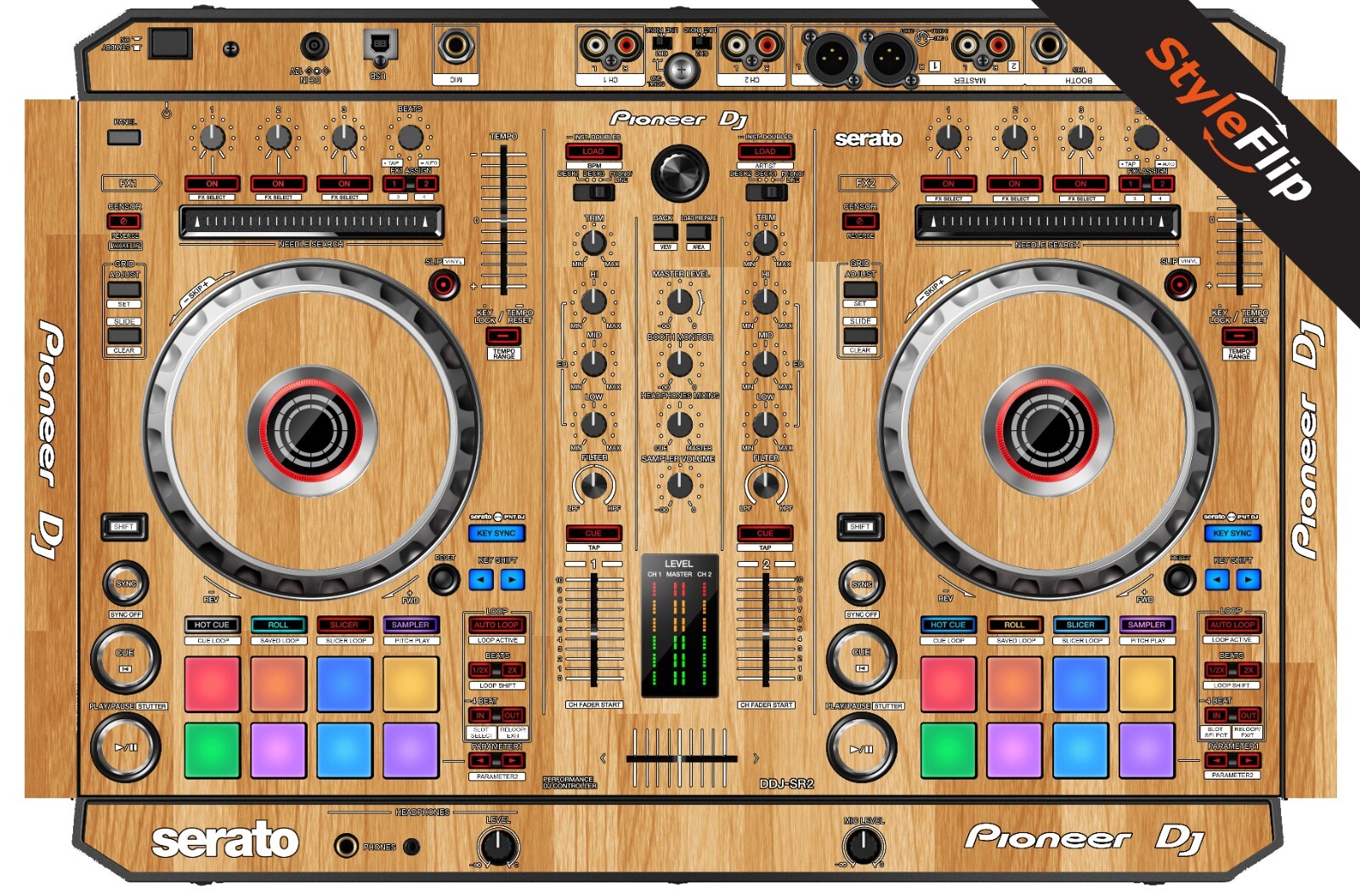 Pioneer DDJ-SR2 Skin | Wood #5 | Protective Decal | StyleFlip Skins