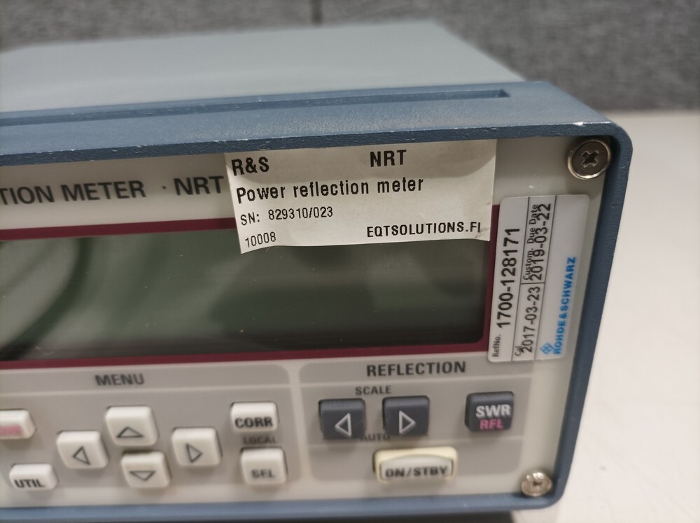 Rohde & Schwarz NRT, Power Reflection Meter + NRT-Z43 Directional Power Sensor