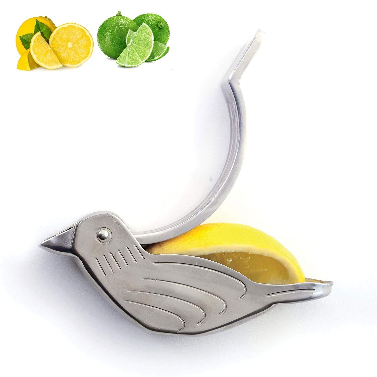 OGWSRK Genting stainless steel manual lemon juicer and lime squeezer, silver ...